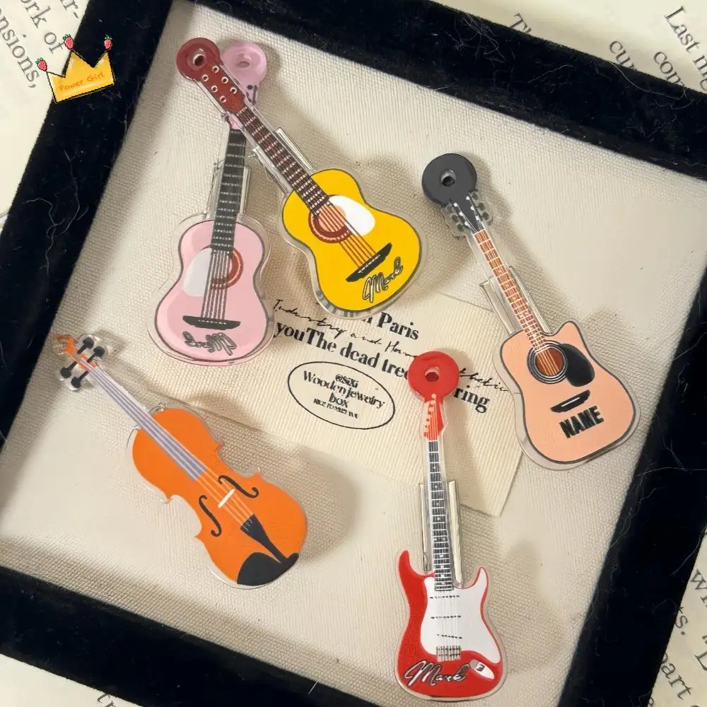 

Gift Sweet Violin Hairclip Korean Style Alloy Guitar Hair Clip Hair Accessories Ins Musical Instrument Hair Clip Girls