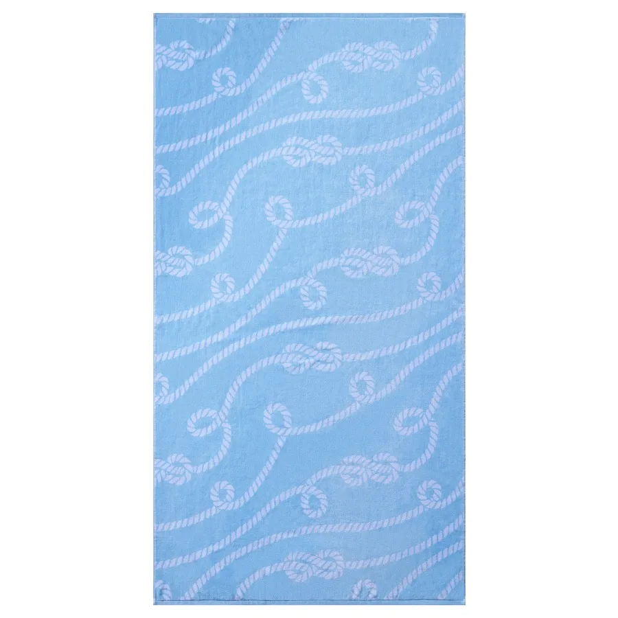 

Набор из 2 пляжных полотенец светло-голубого цвета с веревочкой