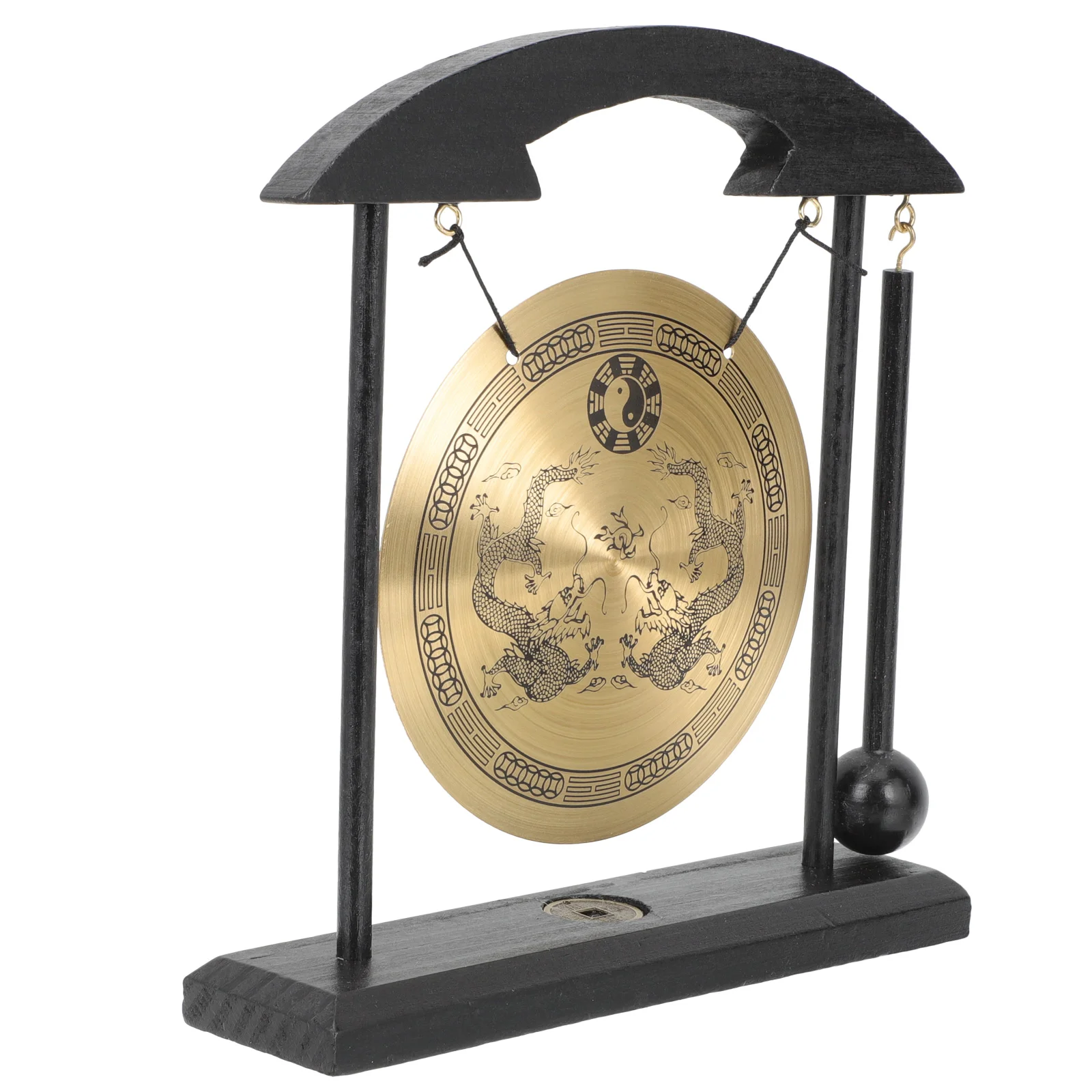 

Instrument Ornaments Gong Outdoor Delicate Zodiac Decor Decorate Office for Desk Vintage