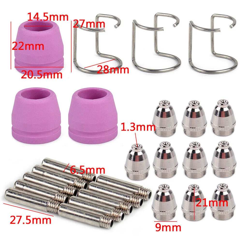 For DIY Projects Consumable Set High Performance Plasma Nozzles Cutting Machine Electrode Kit Electrode Copper
