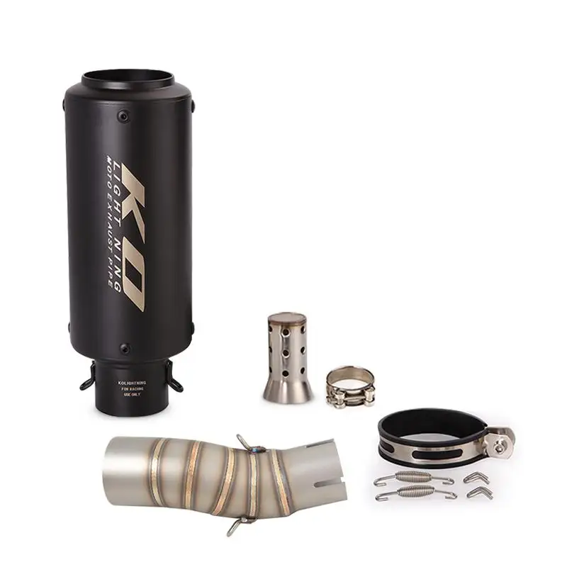 51mm Auspuffrohr für cfmoto 450sr 2015-2018 Motorrad Flucht Mid Link Rohr Edelstahl Schall dämpfer Slip auf abnehmbaren DB Killer – Detail 12