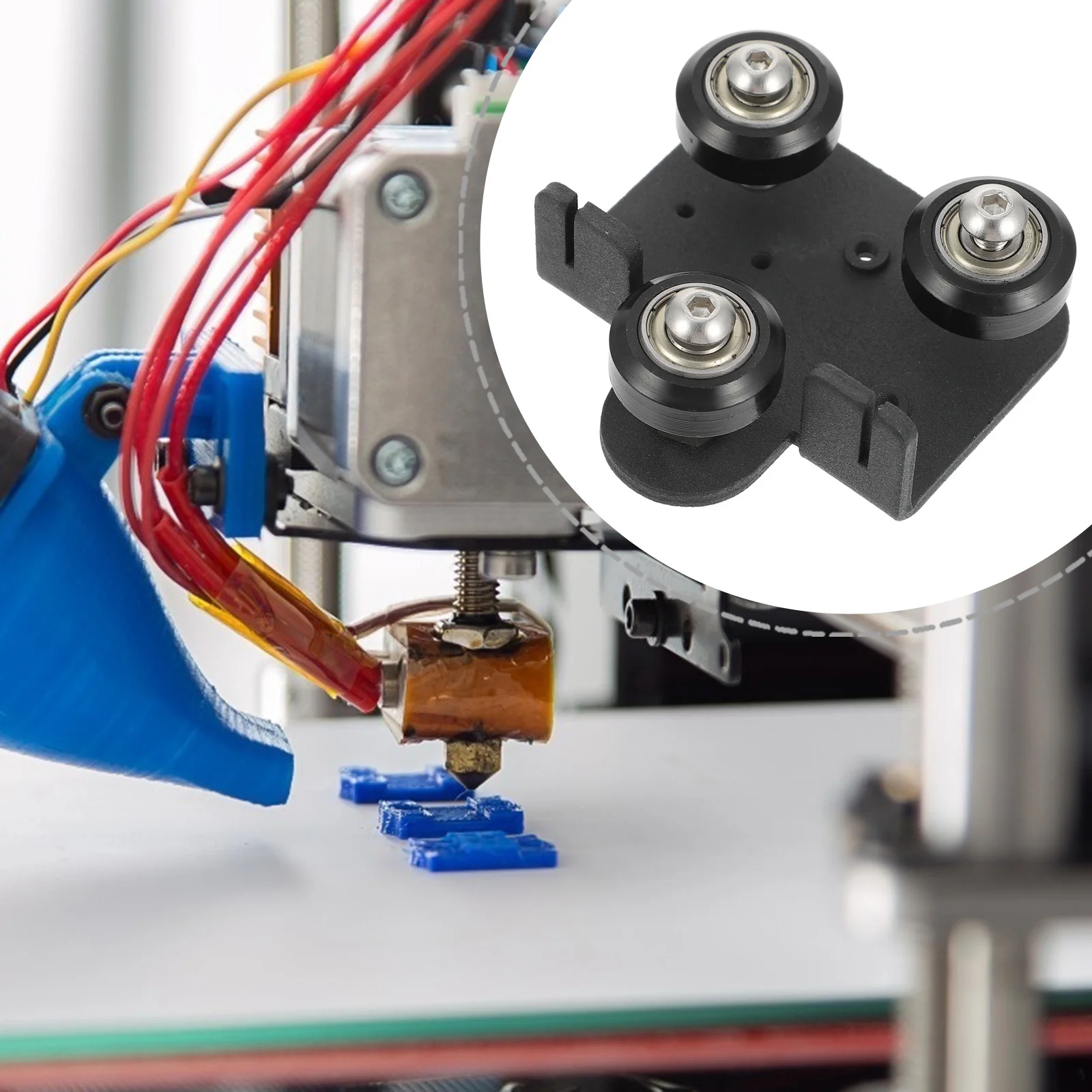 

Extruder Support Plate 3D Printer Parts Durable Material Simple Design Practical Use Easy Install Smooth Adjustable