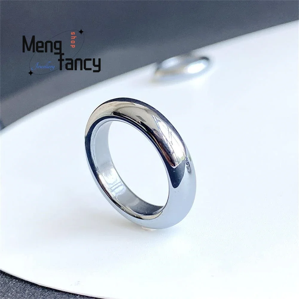 Terahertz piedra terasilicato titanio Hertz anillo polisilicio rápido hielo derretir Diy joyería encanto moda superventas regalo de vacaciones