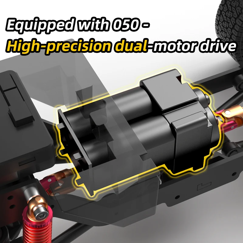 Samochody RC HG4-211: Model symulowany w skali 1/16 z pełną proporcją, z deską sterującą 2 w 1 i elektryczną wciągarką, zabawki dla chłopców