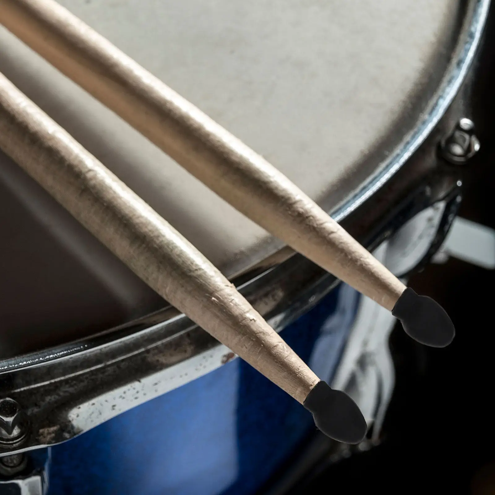 

6Pairs Drumstick Rubber Tips Silent Mute Covers Drum Dampener Accessory Elastic Practice Replacement Sleeve Drumstick Tip