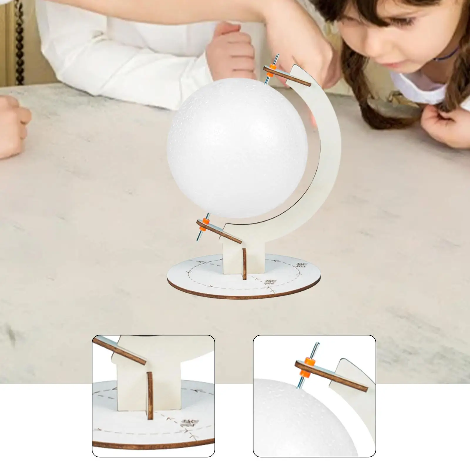 DIY Earth Model Kit Compact Travel Develop Creativity Craft DIY Science Experiment Foam Ball Educational Toy Earth Model Project