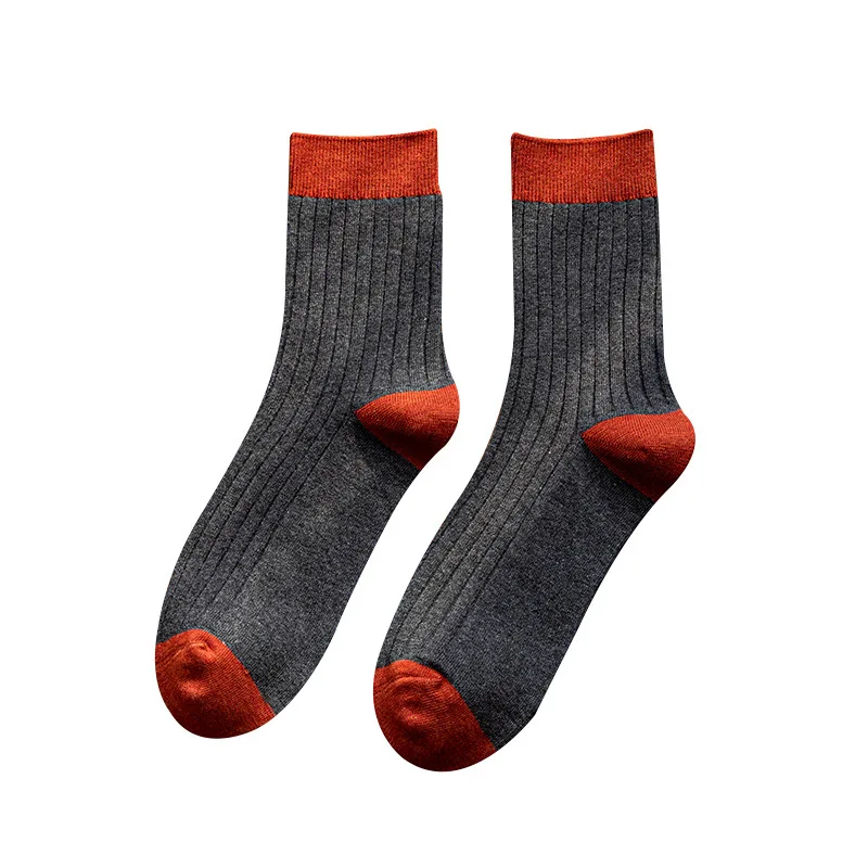 6 paia 2025 calzini da uomo in cotone a metà polpaccio autunno inverno calzini termici spessi e caldi calzini da uomo in maglia calze all'ingrosso di alta qualità