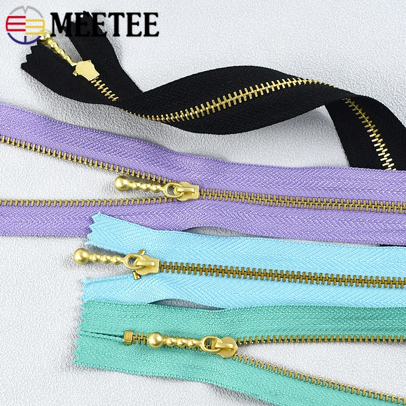 5/10Pcs 12-40cm 3# Metal Zipper for Sewing Backpack Replacement Close-end Zippers Garment Decor DIY Zips Repair Accessories