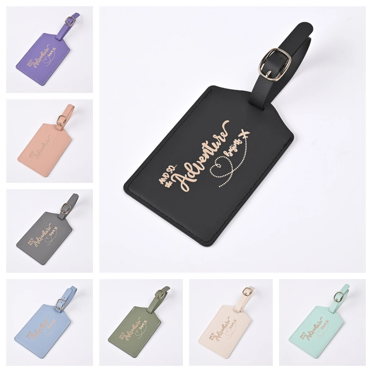 2024 New PU Letter Pattern Travel Luggage Tag Pass Boarding Pass Tags Suitcase Label Travel Tag Travel Accessories