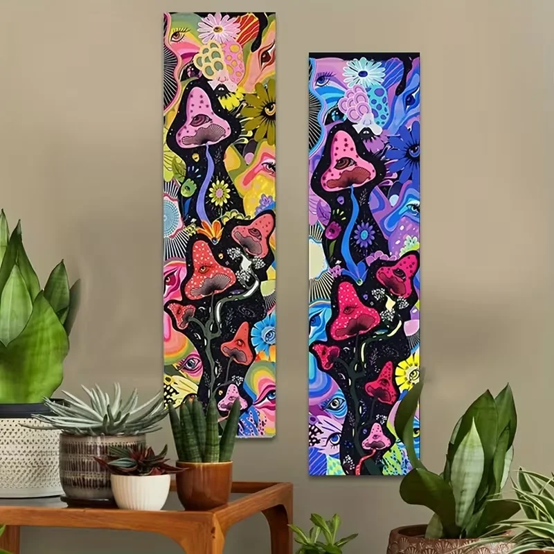 One Colorful Floral Tapestry Wall Decoration Hippie Style Abstract Wall Decoration