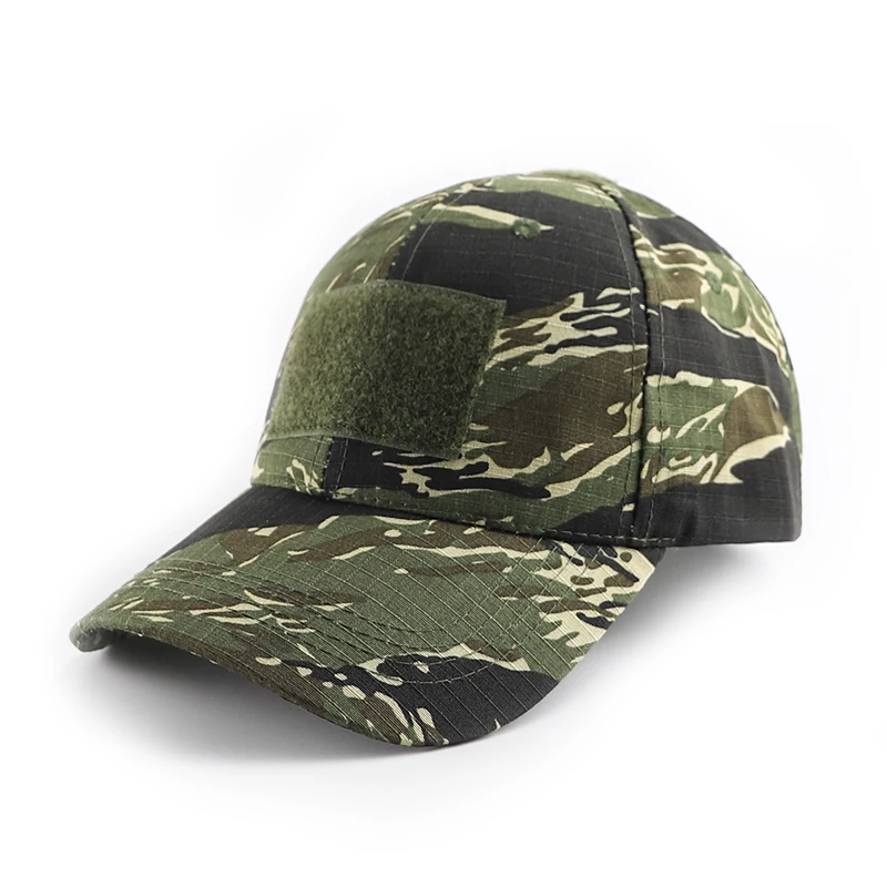 

South Vietnam War US Special Forces Cap Hat Woodland Tigerstripe Camo Tactical Baseball Caps Outdoor Hiking Sports Fishing