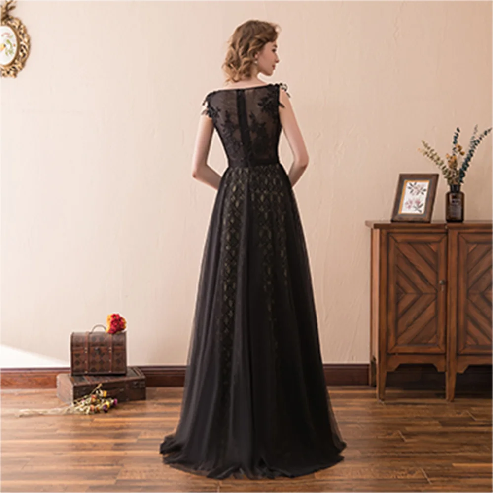 High Quality A-Line Floor Length Scoop Organza Sleeveless Pleats Evening Dress Temperament Photo Color vestidos de fiesta