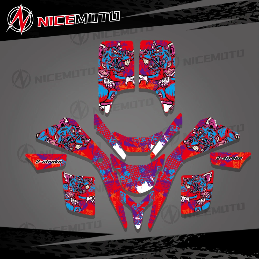 NICEMOTO ATV Personality Graphics Background Decal Sticker Kit For Yamaha BLASTER 200 YFS 200 1988 -2006 2002 2003 - view 4