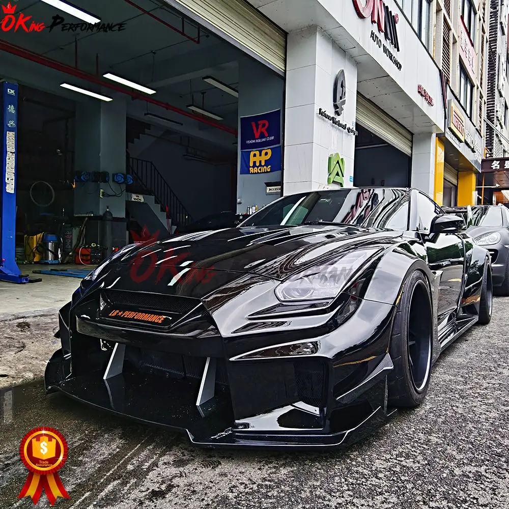 LB V3 Style Full Set Wide Bodykit Glass Fiber Body Kit For Nissan R35 GTR Liberty Walk Widebody