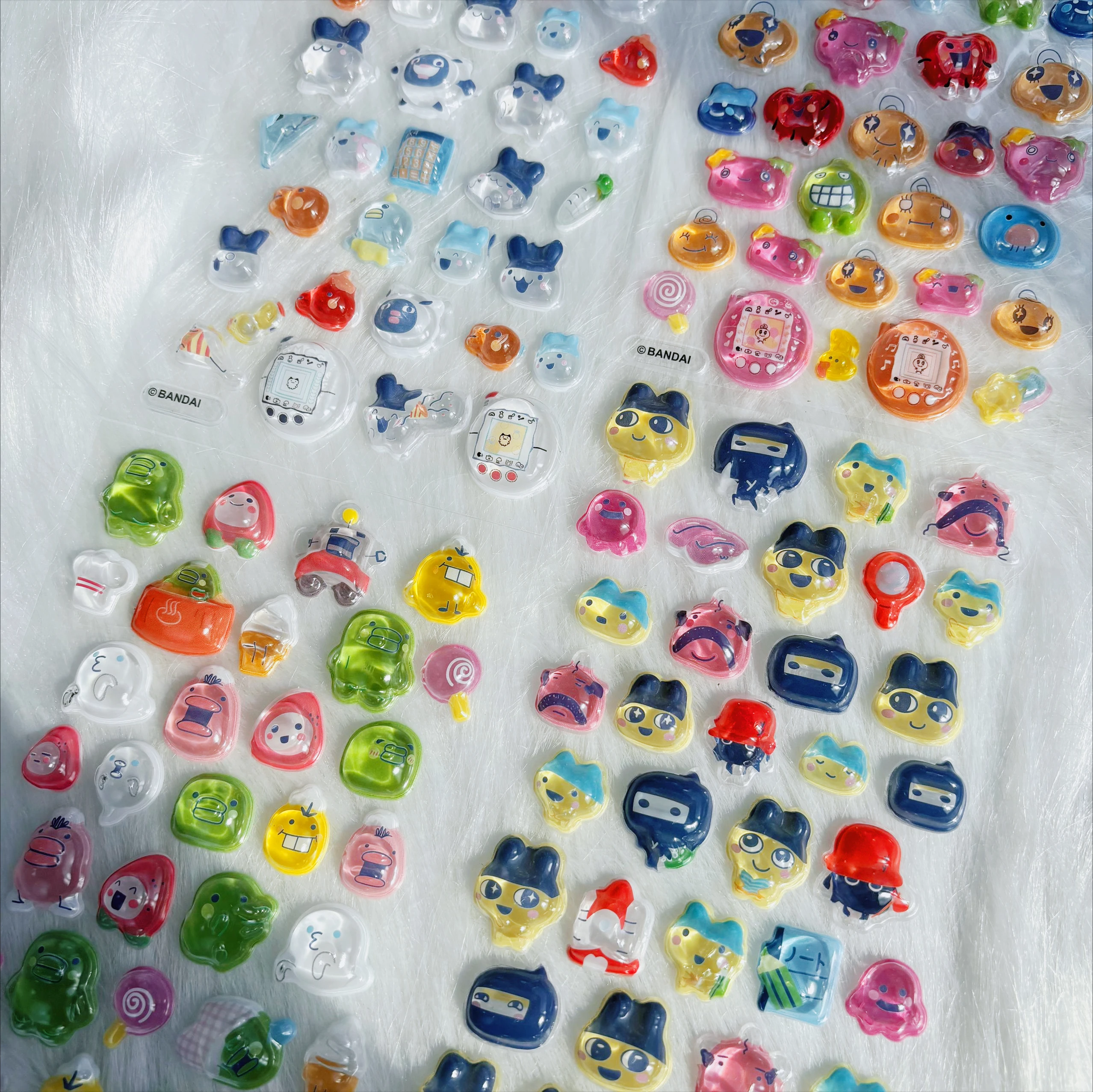 สติกเกอร์ 3 มิติ บองบองดรอป ทามาก็อตจิ -สติกเกอร์การ์ตูนหลากสีสันน่ารัก เหมาะสำหรับเด็ก งานประดิษฐ์ตกแต่ง DIY และไอเดียของขวัญสุดน่ารัก