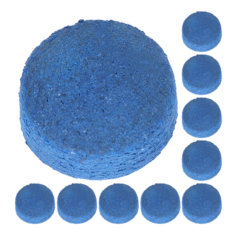 

50pcs Pool Cue Tips Replacement Kit Blue Small Pompoms Billiard Accessories Durable Fake Enhanced Control Snooker Cues