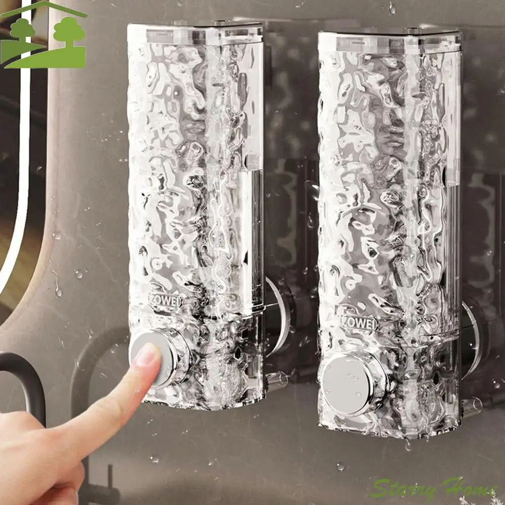 

Настенный дозатор мыла на присоске, прозрачный INS, пресс для мыла для рук, бутылка, экономия места, роскошный контейнер для мыла с лосьоном