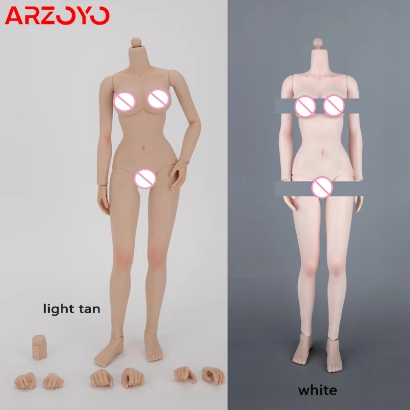 

GDTOYS GD23001 1/6 Female Seamless Makeup Body 12'' Soldier White Suntan Big Bust Action Figure Super Flexible Body