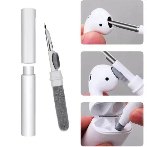 Airpods Pro 1 2 3 4 이어 버드 케이스 용 블루투스 이어폰 클리너 키트 Xiaomi Huawei Lenovo 헤드셋 용 펜 브러시 도구 청소
