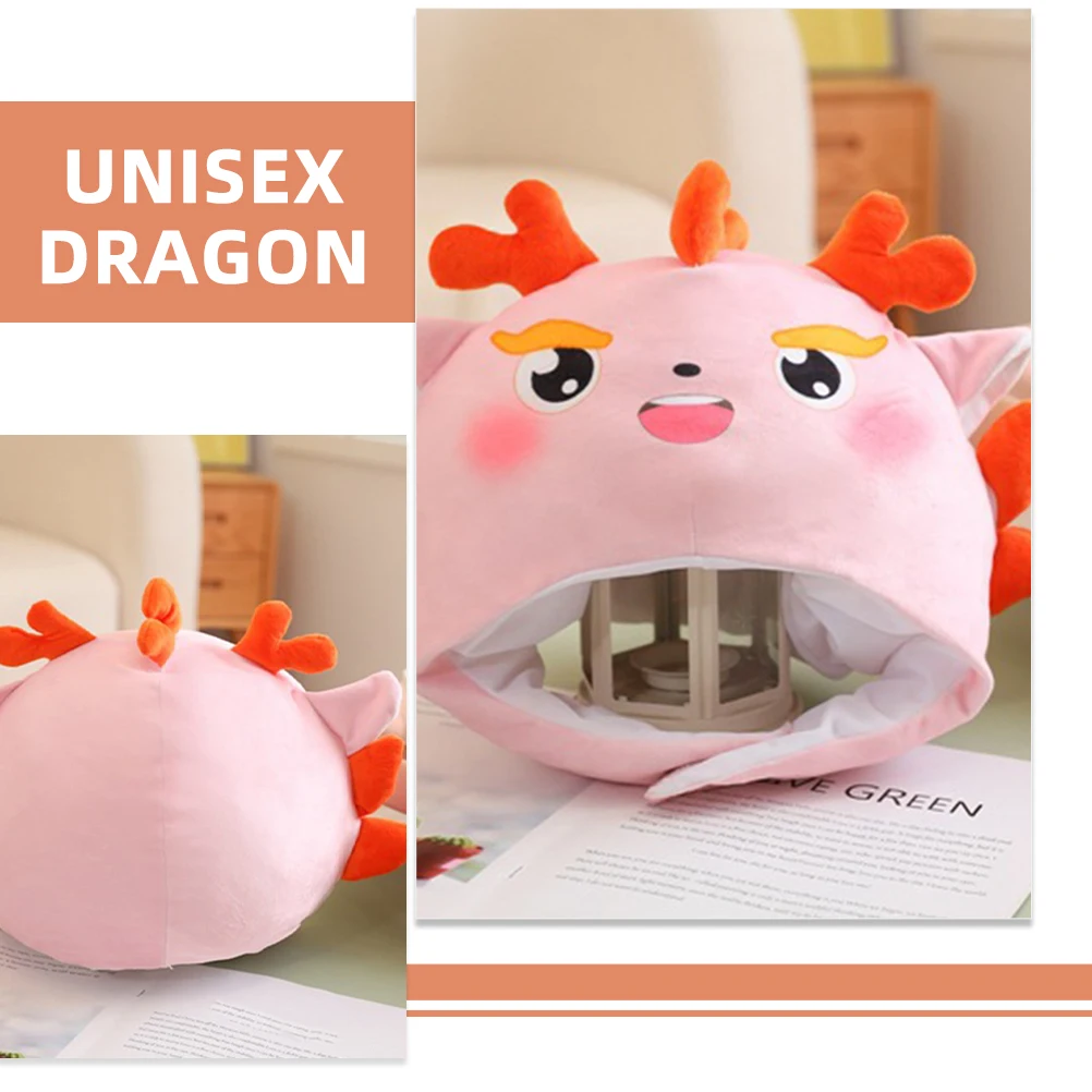 

3PCS Dragon Hat Costume Party Photo Prop Novelty Cosplay Accessory Warm Comfortable Masquerade Stage for Adults