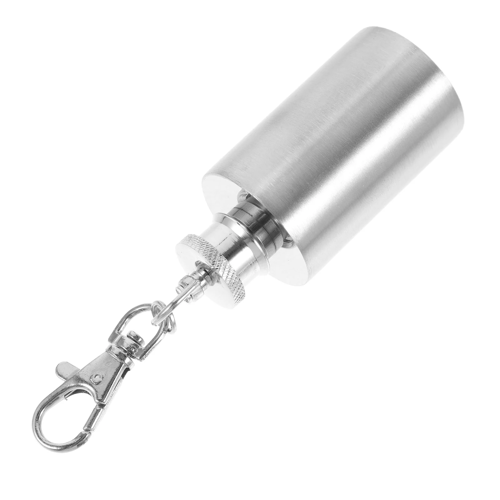 

Stainless Steel Mini Flask Keychain Compact Durable Small Flask for Liquor Wine Water Essential Portable Accessory