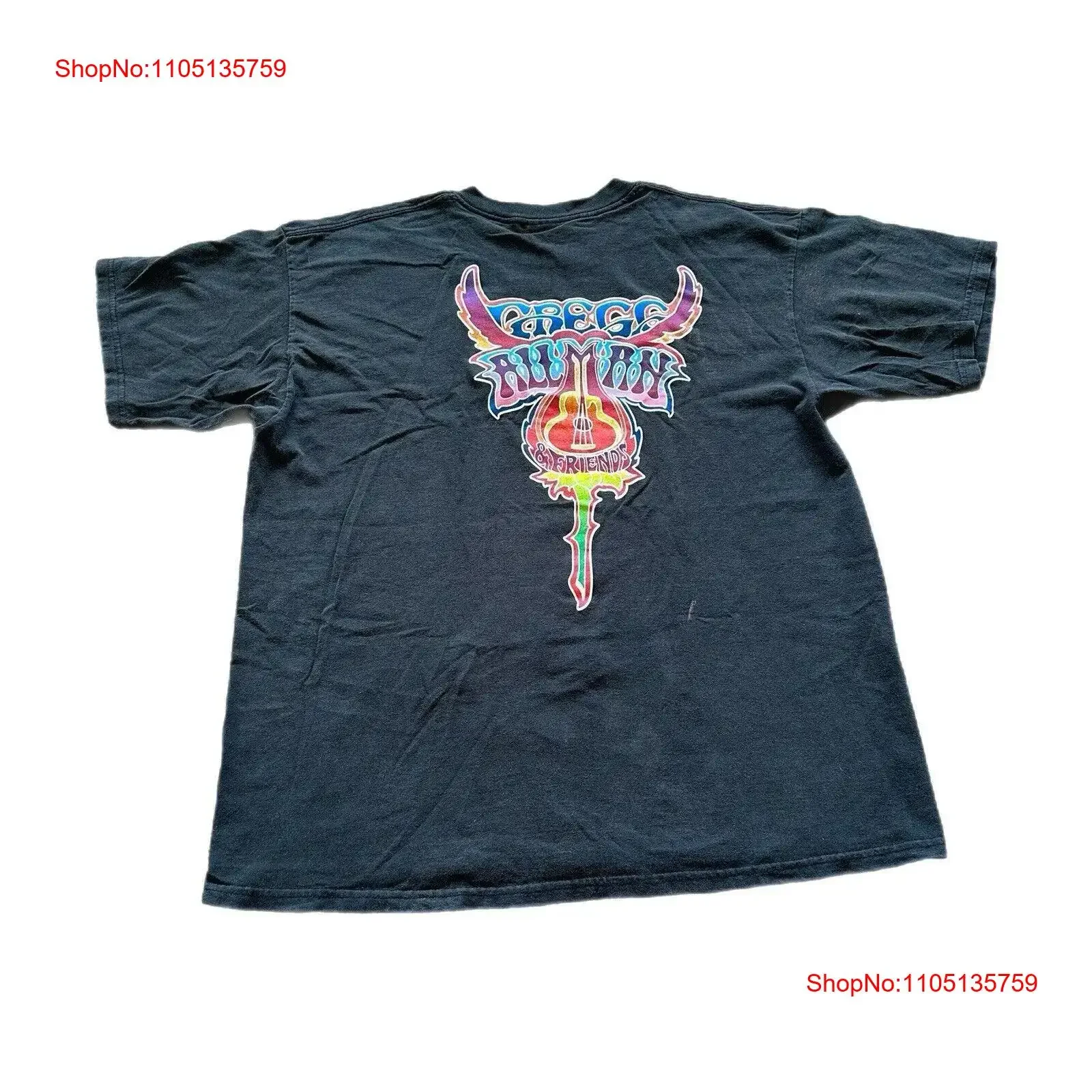 Vintage Gregg Allman T Shirt Mens XL 2005 Rock Music Band Tour Concert y2k vintage Washed Breathable Versatile homme Soft