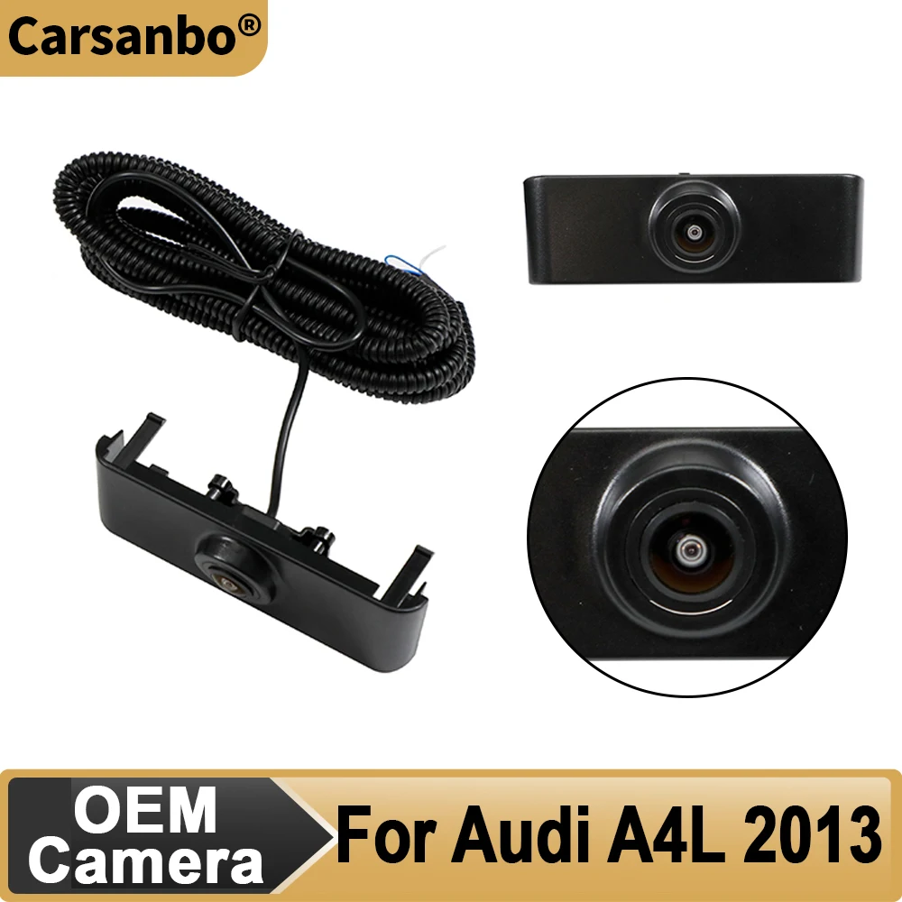 

Мужская маленькая бобочка 150 ° Объектив CVBS AHD 720P 1080P Автомобильная камера переднего вида для Audi 2013 A4L Водонепроницаемая камера ночного видения для автокамеры