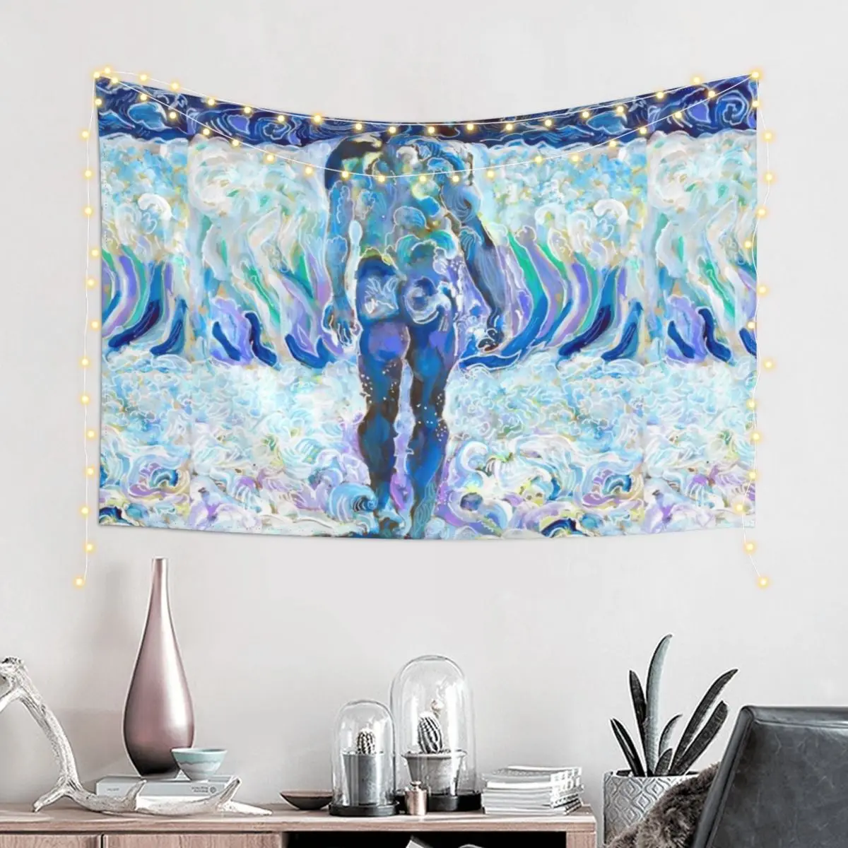 King Neptune Walks The Seven Seas Tapestry Wall Hangings Decoration Wall Hanging Wall Tapestry