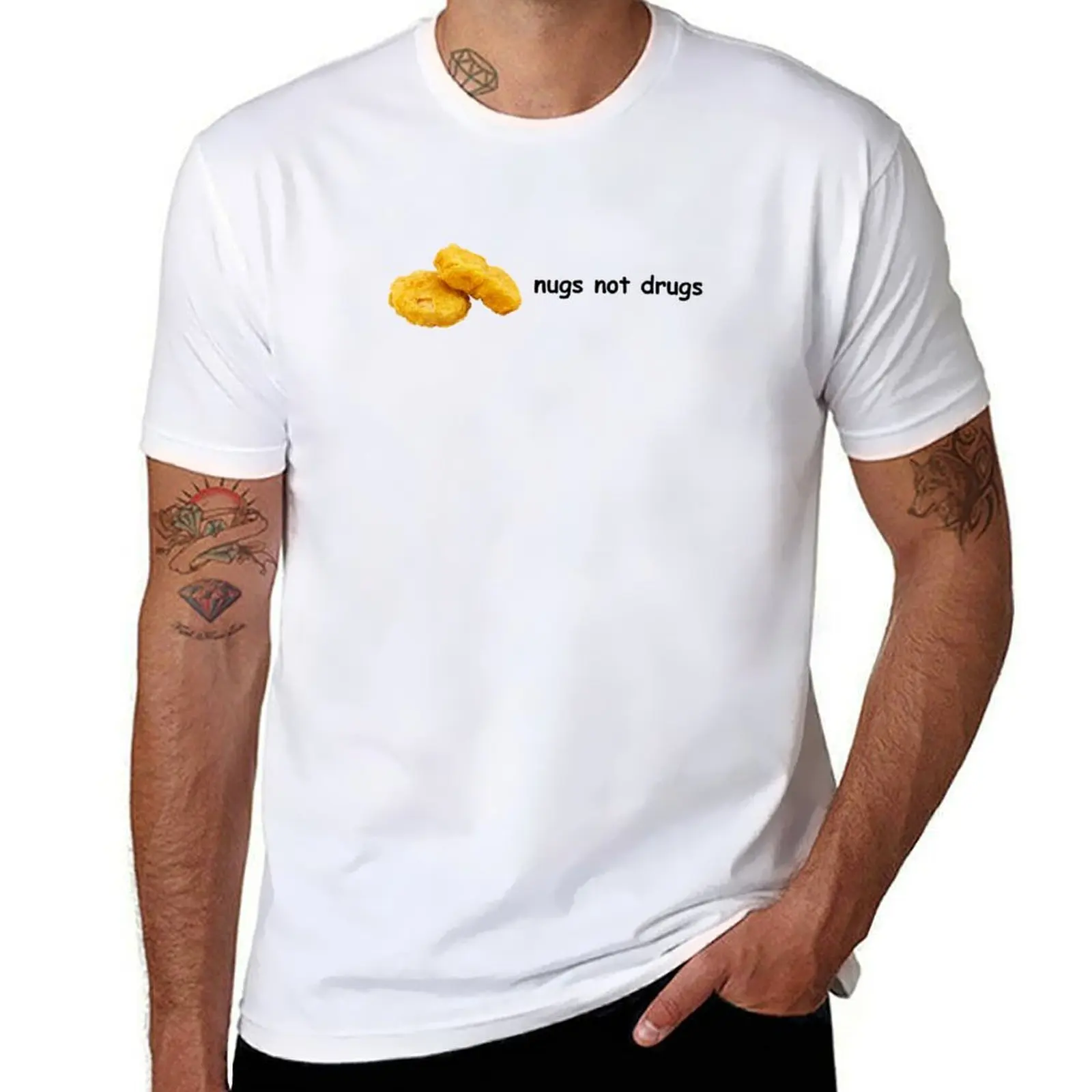 

nugs not drugs T-Shirt Casual Everyday Short Sleeve T-Shirt