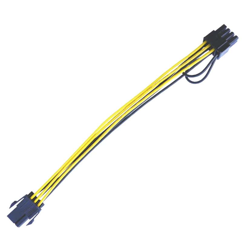 1Pc 6Pin PCI Express To Dual PCIE 8 (6+2) Pin Power Cable 20cm Motherboard Graphics Card PCI-E GPU Power Data Cable Splitter