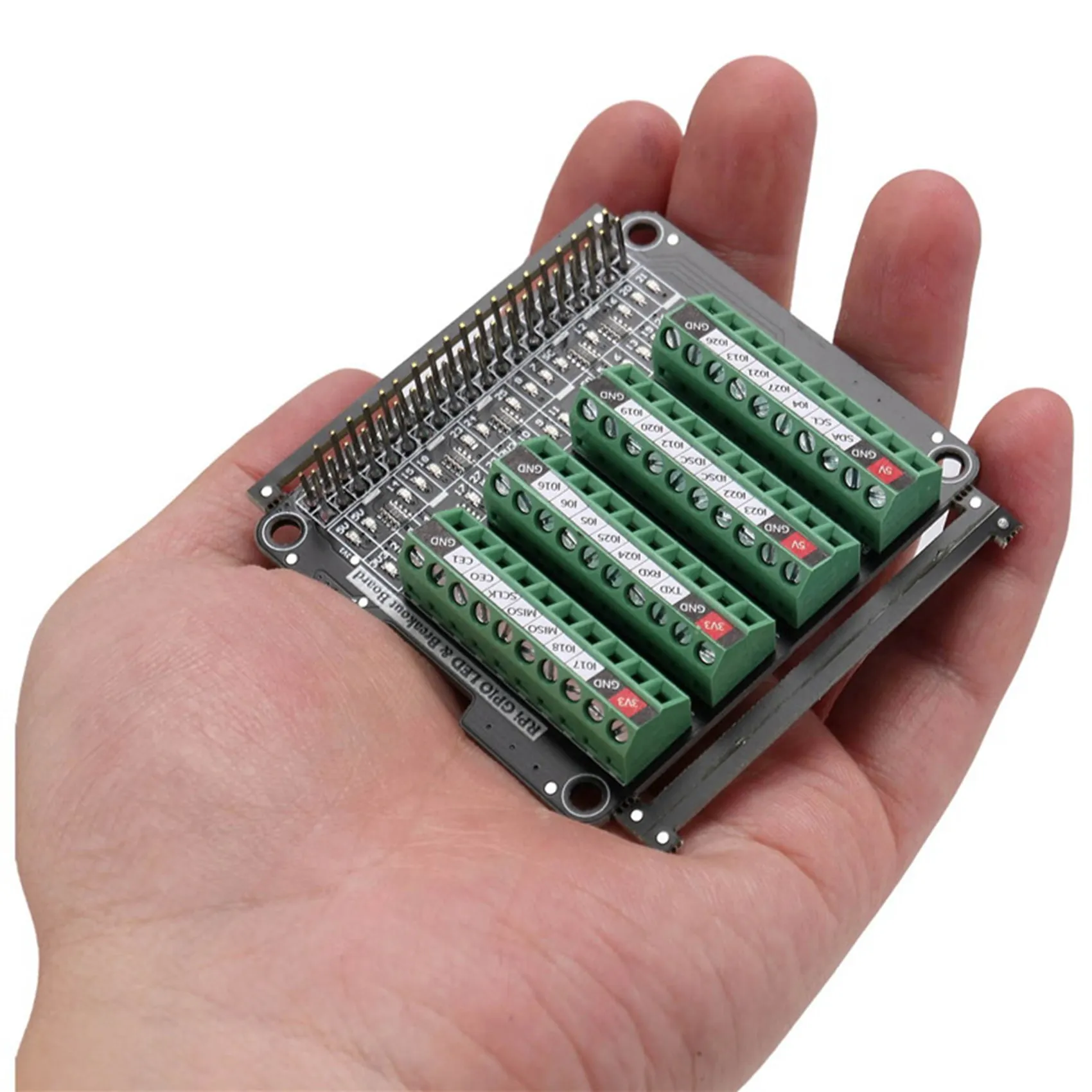 OUVU-GPIO Светодиодная клеммная колодка для Raspberry Pi A+ 3A+ B+ 2B 3B 3B+ 4B