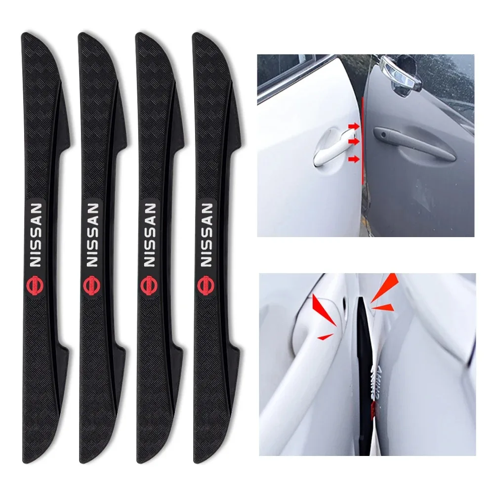 4pcs Car Door side Edge Protection Crash Strip Anti Collision Car Bumper For Nissan Qashqai J11 J10 Versa Juke Kicks Patrol Y62