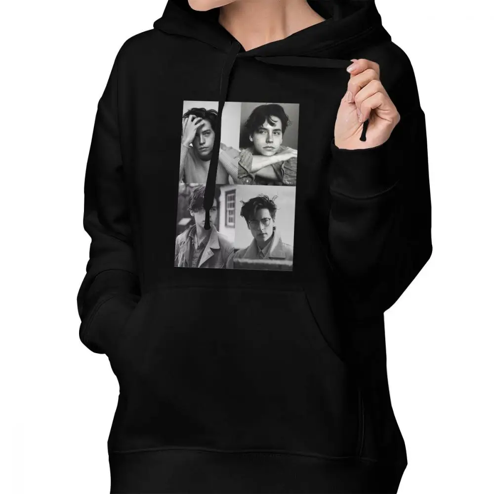 Riverdale Southside Serpents Hoodie Cole Sprouse Collage B W Hoodies Simple Streetwear Hoodies Women Printed Pullover Hoodie