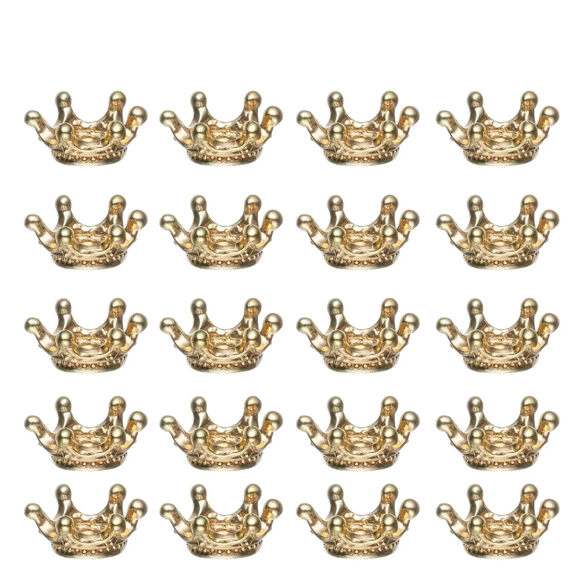 

20Pcs Small Crown Accessories Alloy DIY Jewelry Headdress Pendant Decor Craft Supply for Bags Hair Kids Fun Creative Metal
