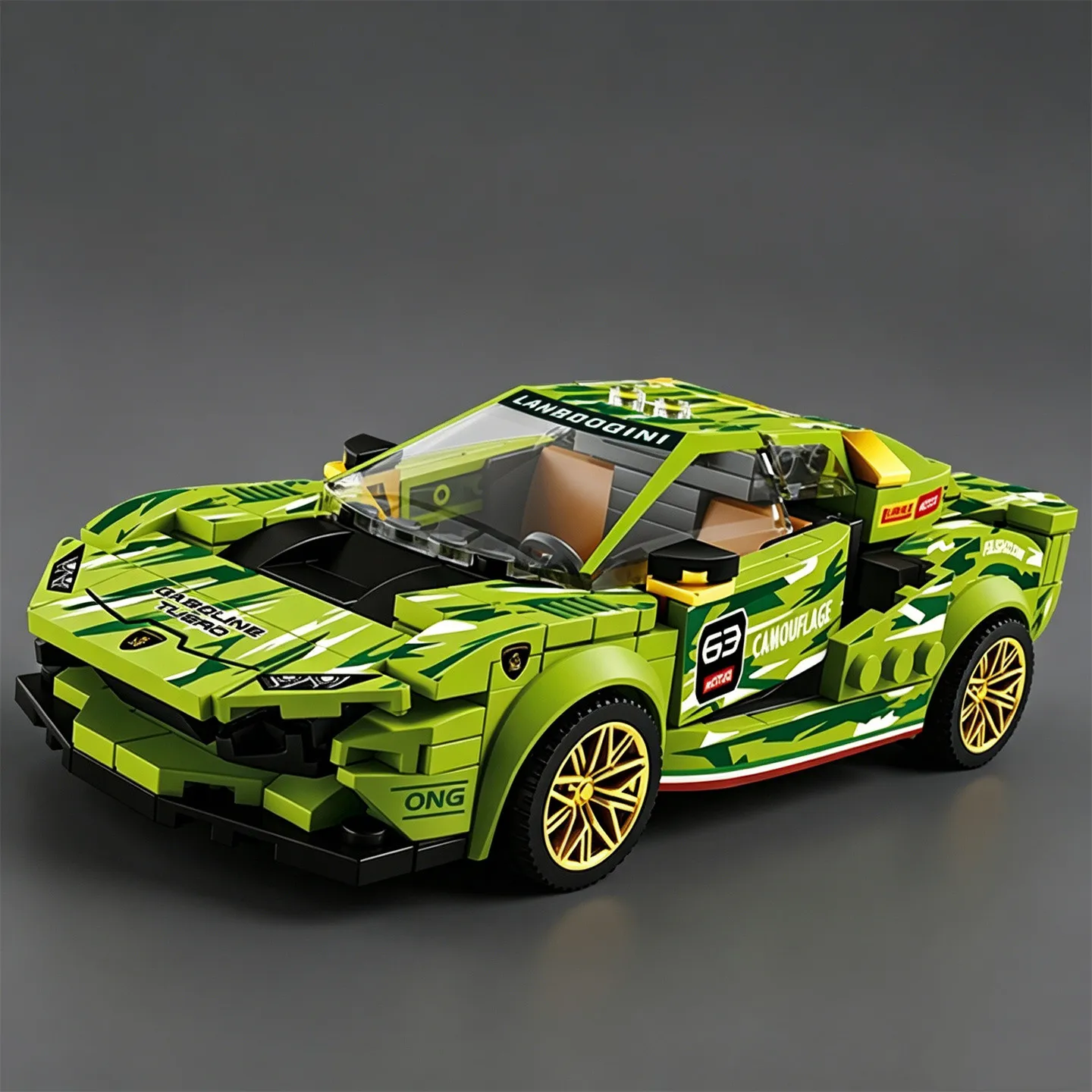 

City Series Supercar EVO Building Blocks: Hurricane Race Car Model Toy, Small-Scale Car Model