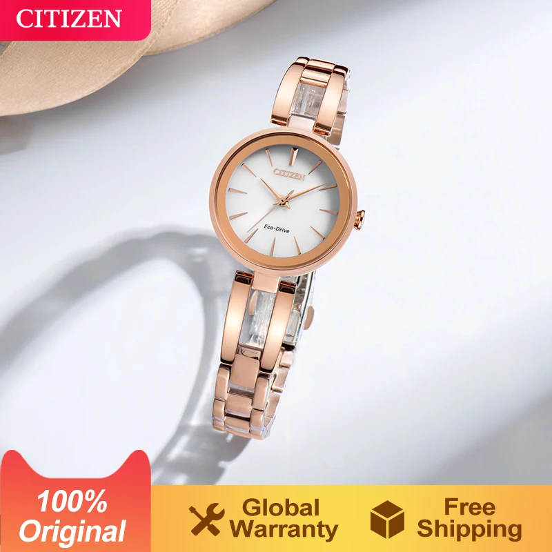 

CITIZEN Women's Watch Eco-Kinetic Goddess All-in-one Stainless Steel Belt Fashion Simple Women's Watch EM0639-81A