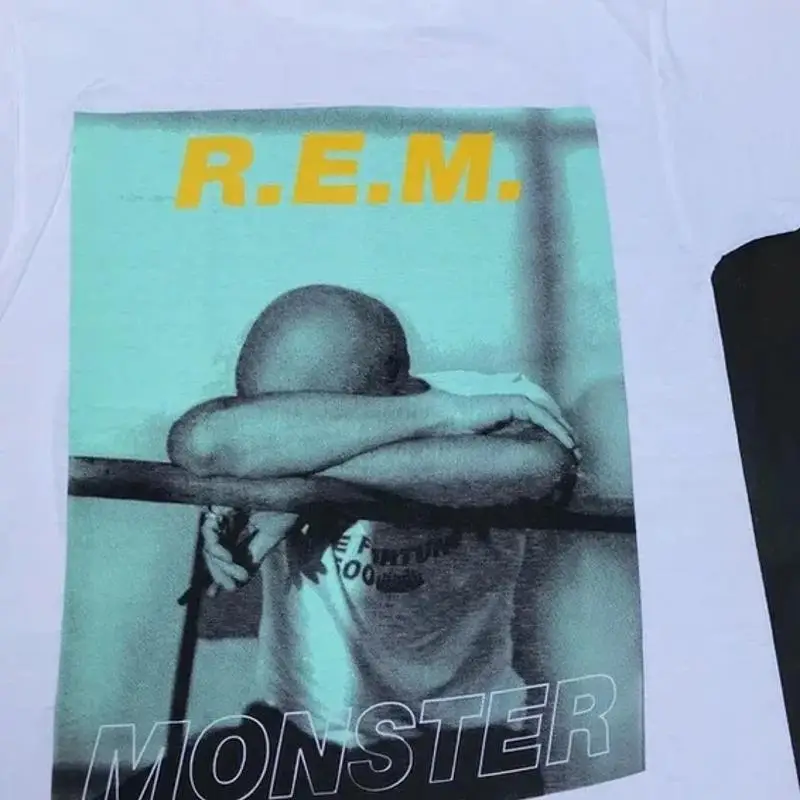 R.E.M Monster T-shirt White Short Sleeve All Sizes Special Shirt