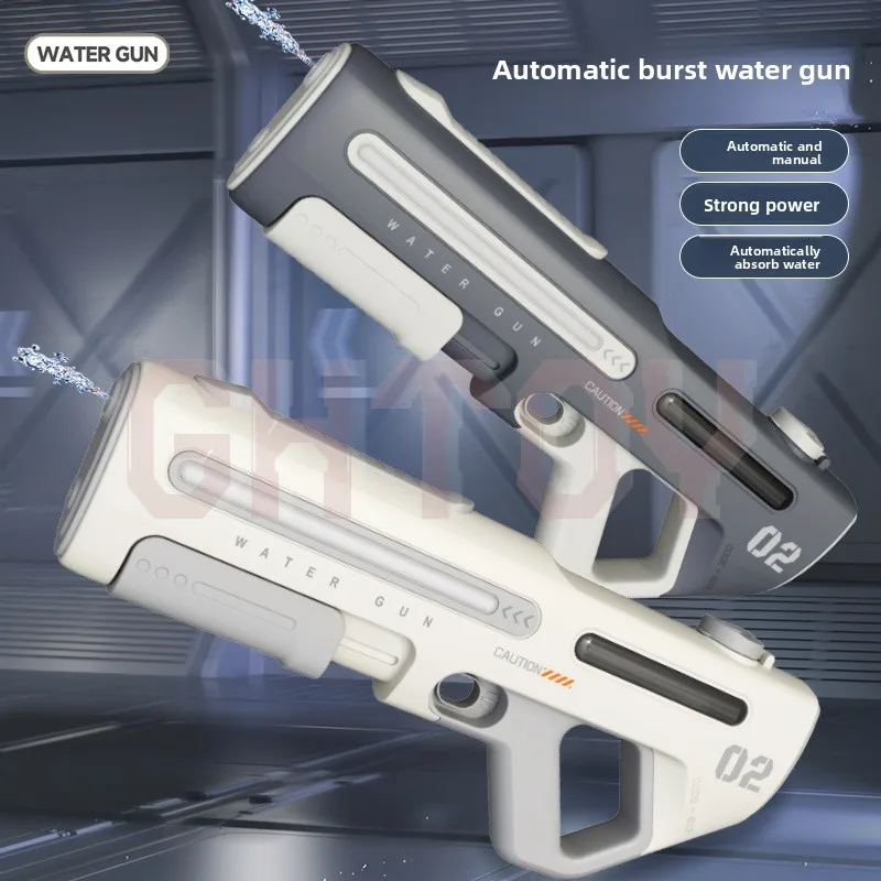 Electric Water Guns Pulse Automatic for Kid Large Capacity Self-Priming Continuous Firing Summer Beach Water Toy Outdoor Splash