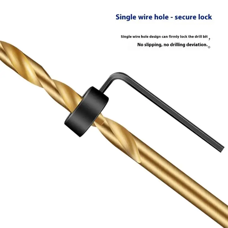 M7DA Professional Drill Bit Depth Rings Hardened Metal Base With Stainless Steel Screws Depth Stop Rings