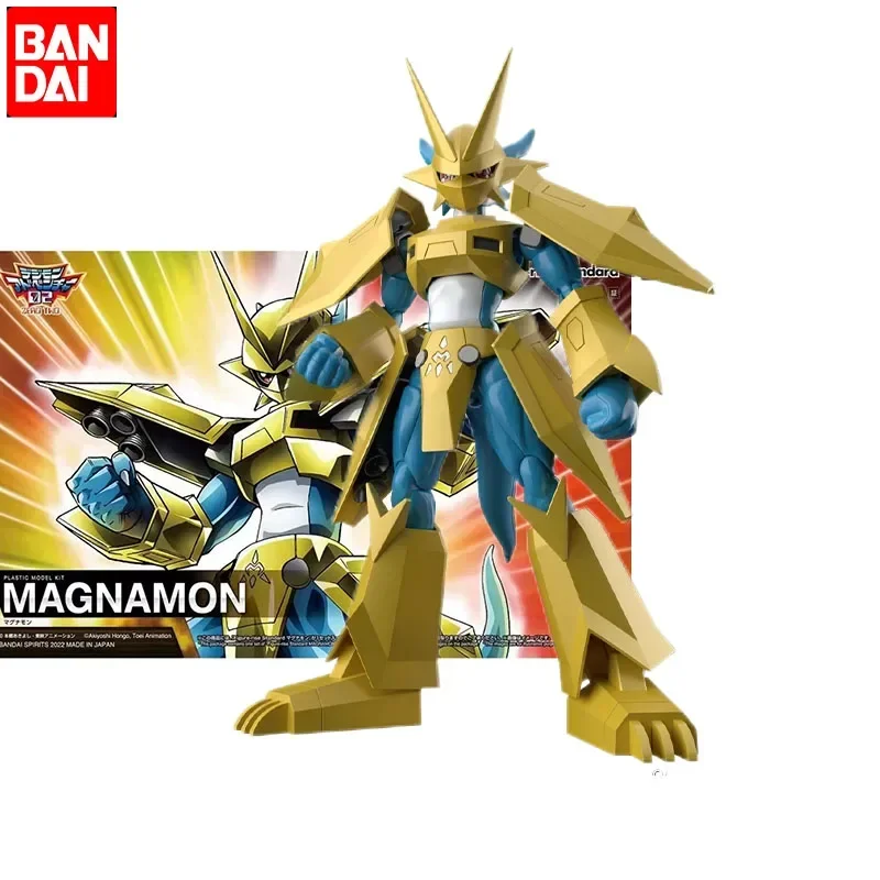 In Stock Original Bandai Figure-rise Standard Digimon Adventure Magnamon Anime Action Assembly Model PVC Collection Model Toy