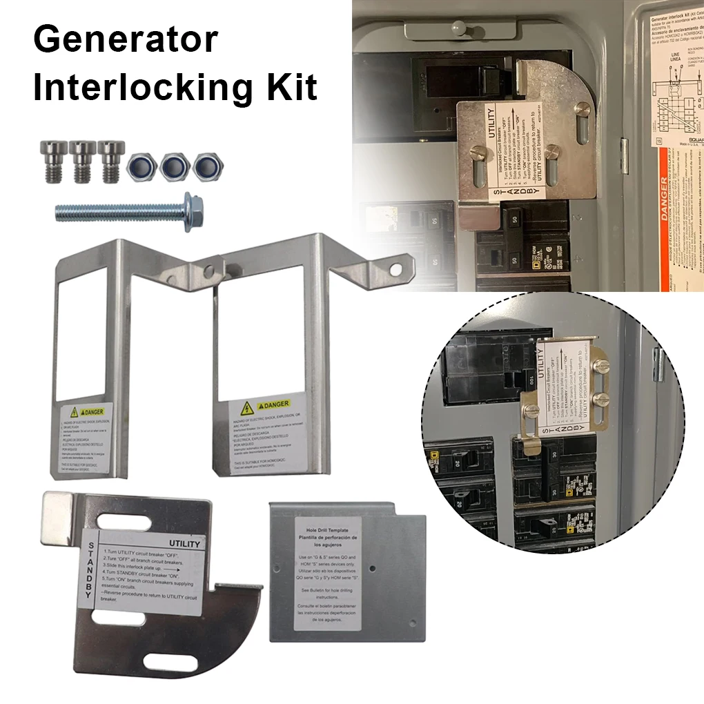 Silver Convenient Interlocking Kit For Generator Main Circuit Breaker Safety Making Easy To Operate