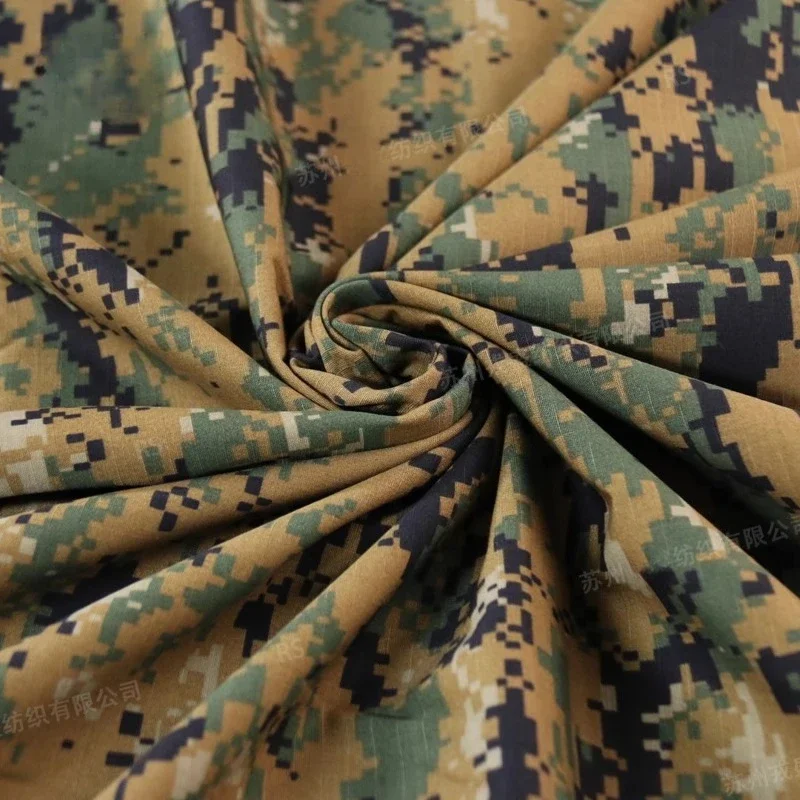 1.5M Width MARPAT US Digital Camouflage Fabric Nylon Cotton Wear-Resistant Breathable Plaid Cloth for DIY Tactical Uniform Hat