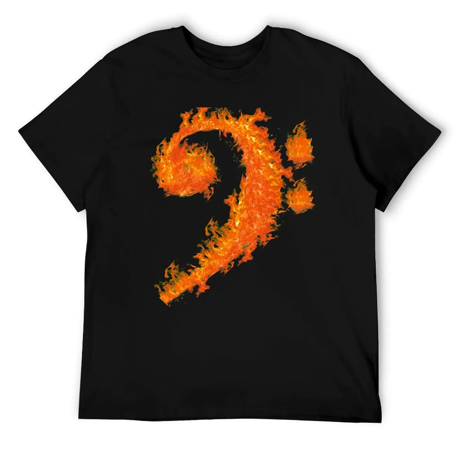 

Bass clef fire shirt T-Shirt cotton t shirts man 100% man t shirt luxury anime tshirt T-Shirt