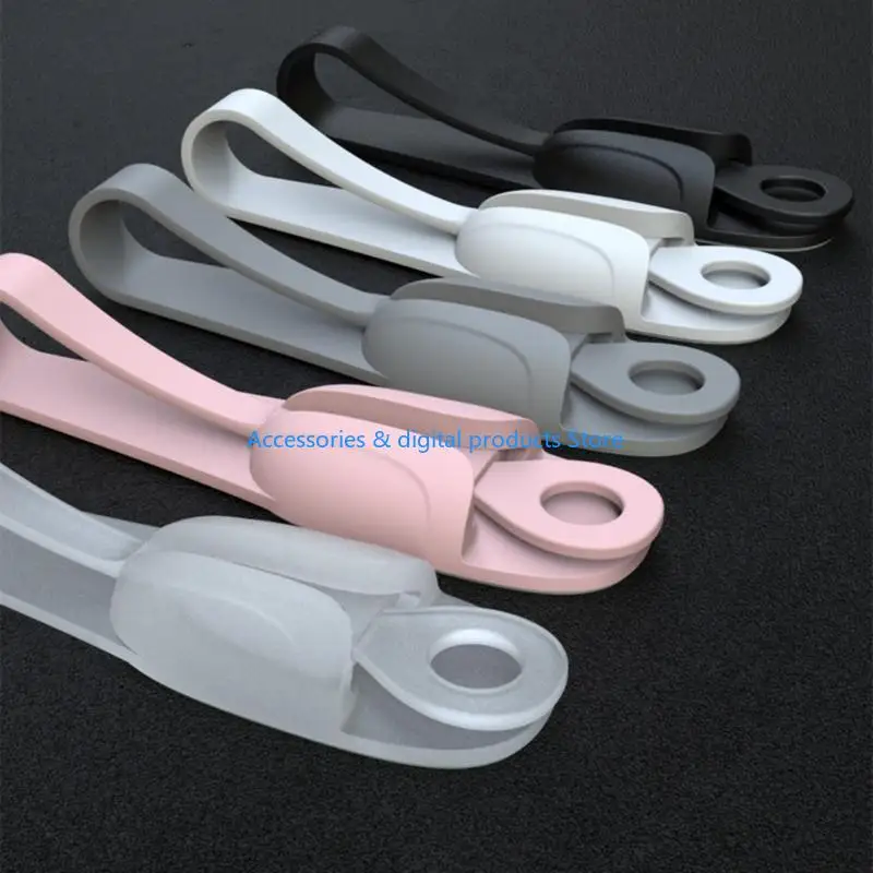 77JD Cable Organizers Cord Management Wire Holder Flexible USB Cable Clip for Mouse