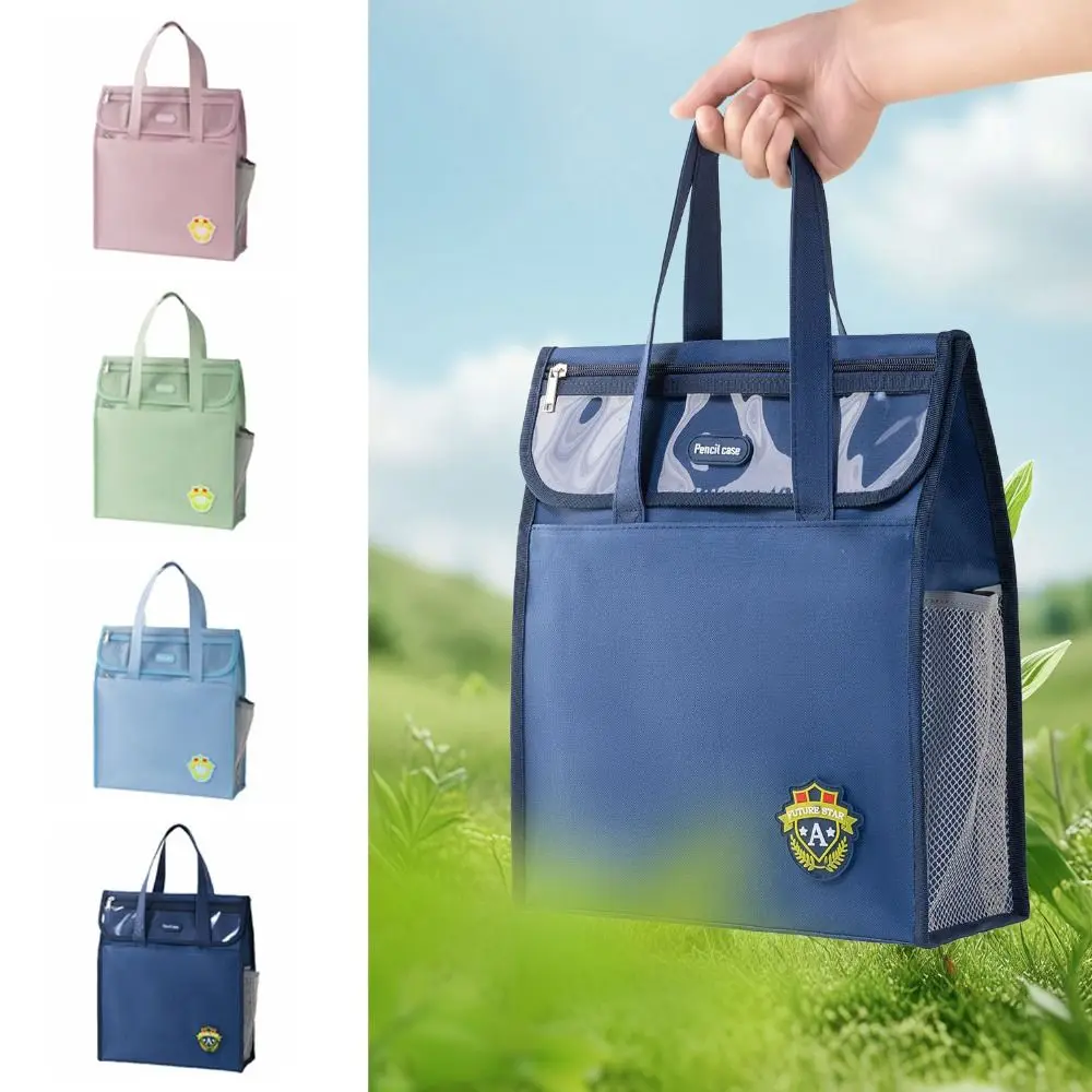 Lekkie torby z tkaniny Oxford, pojemne torby płócienne w jednolitym kolorze, torby wielokrotnego użytku na artykuły szkolne, torby na ramię dla uczniów na książki.