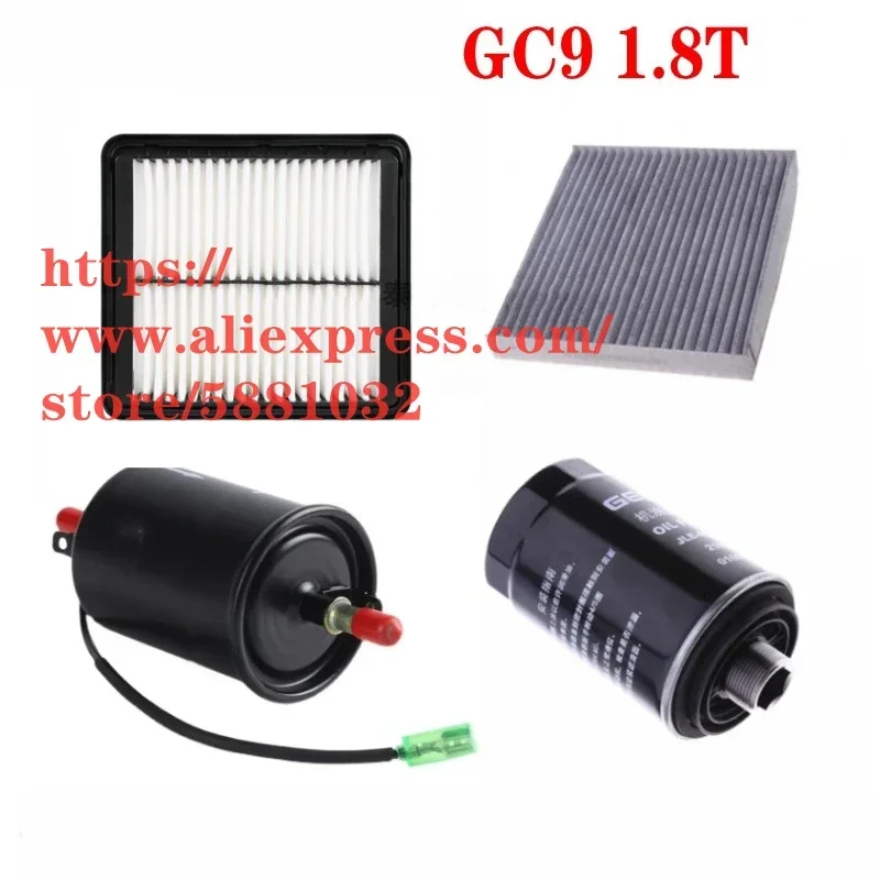 

4pcs/set Filter Set for Geely GC9/Emgrand GT 1.8T Air,Oil,Cabin,Fuel Filter
