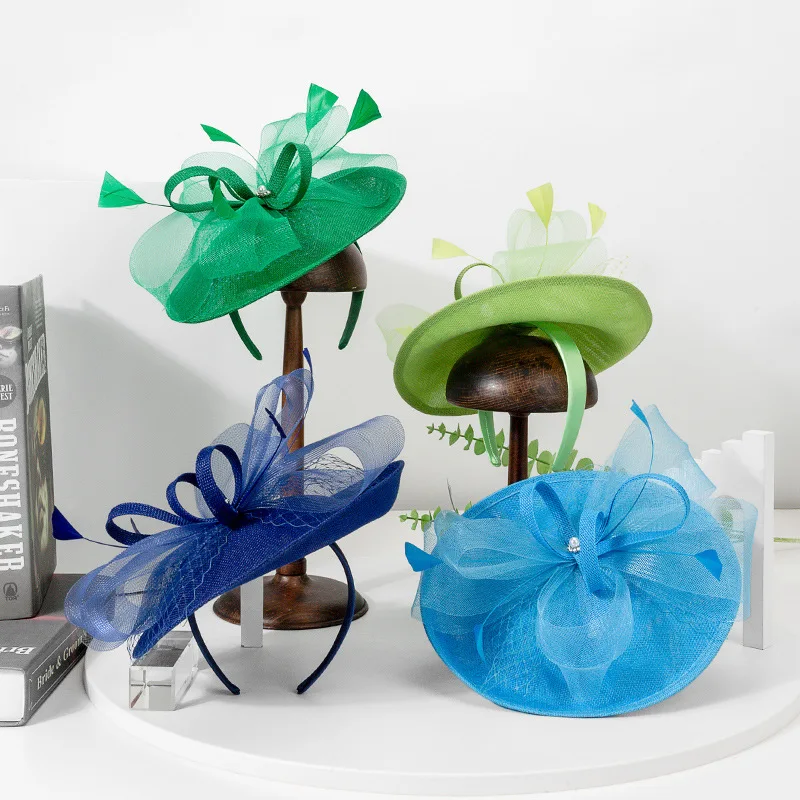 

Элегантные французские дизайнерские головные уборы-фасинаторы с перьями для коктейльных вечеринок и банкетов, модель 2026 года, с возможностью индивидуального заказа