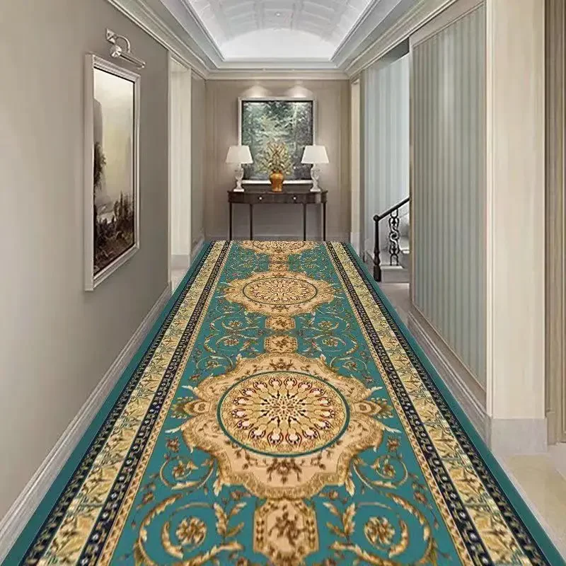 Luxury Corridor Runner Long Carpets for Hallway Aisle Passageway Living Room Decoration Home Long Rug Entryway Entrance Door Mat