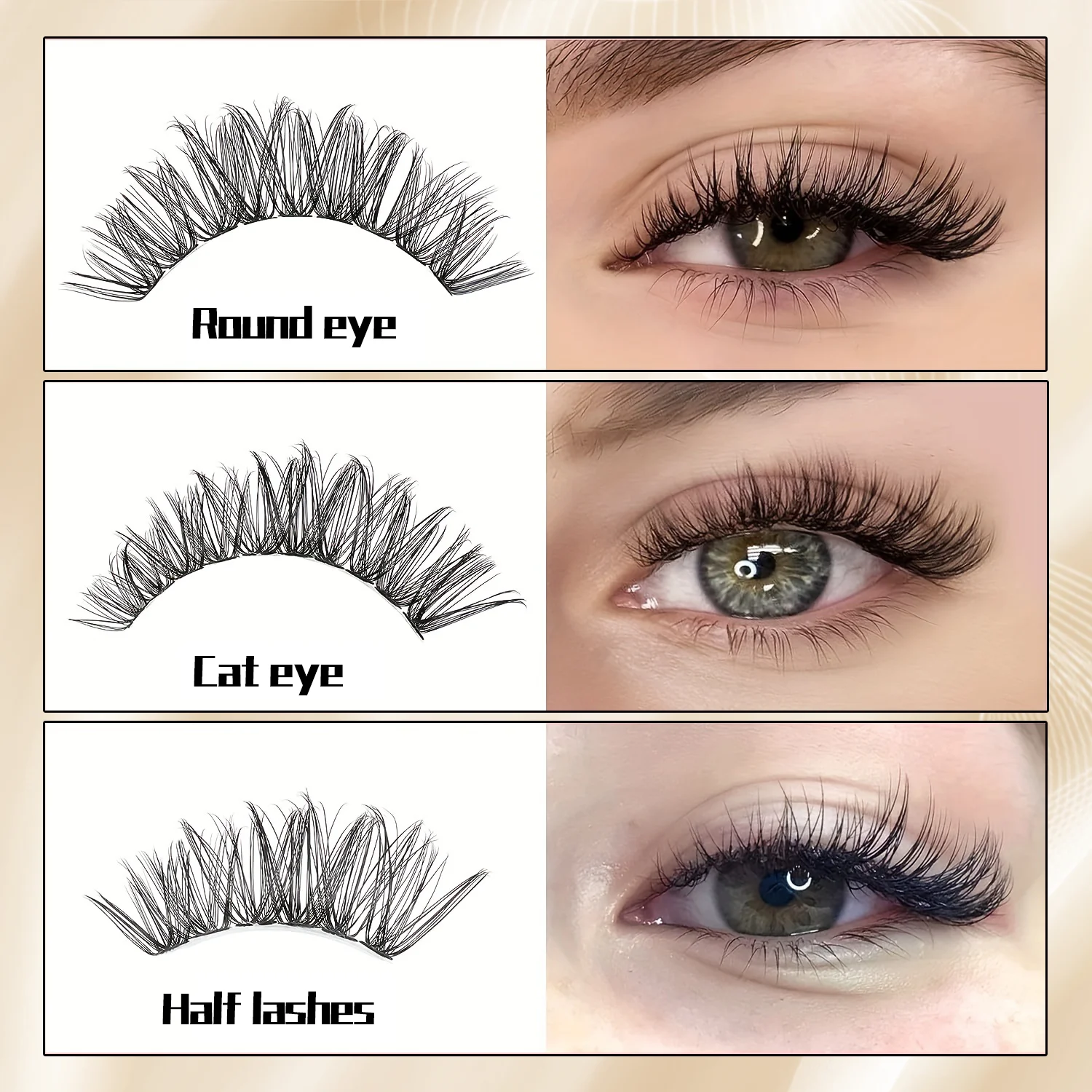 Eyelash Cluster 200 PCs DIY Individual Eyelashes Natural Look Wispy Eyelashes 9-16MM 40D Curly Hair Individual Cluster Eyelashes
