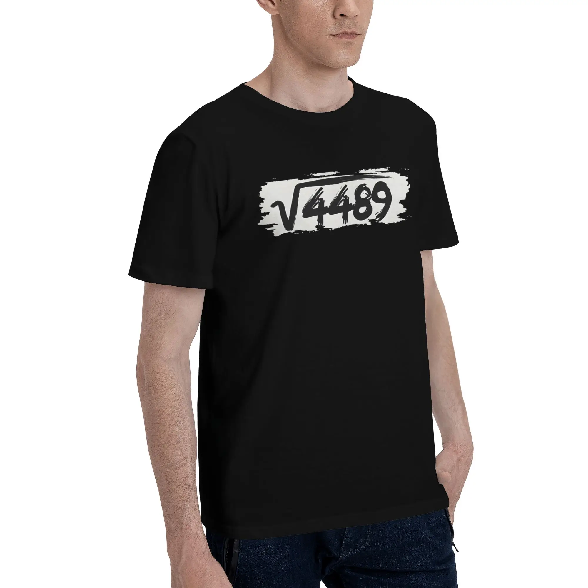 67 Square Root Meme Math Teacher Men's T Shirts 67 Creative Tees Short Sleeve Round Neck 100% Cotton Original Clothing T-Shirt